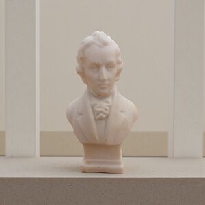 VINTAGE SALT STONE BUST OF CHOPIN